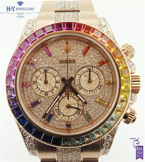 rolex 116505 rainbow|Rolex daytona everose gold price.